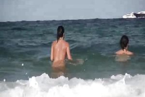 Stunning brunette hair juvenile non-professional honey looks like a model