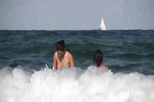 Stunning brunette hair juvenile non-professional honey looks like a model