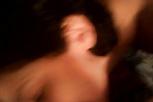 Black haired skank pumping my ramrod and licking my balls