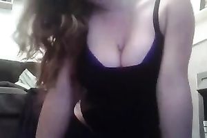 Big agreeable white bazookas and entire lot of a hawt butt on livecam