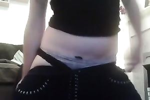 Big agreeable white bazookas and entire lot of a hawt butt on livecam