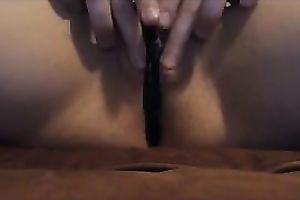 Perfectly clean and smooth pink bawdy cleft of my white girlfriend