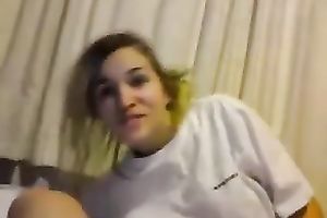 Perfect a-hole of a college white whore romping on my wang