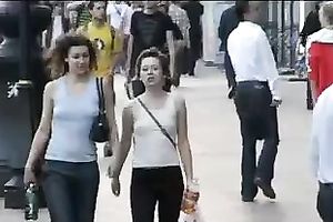 These hot honeys have no idea I am spying on 'em