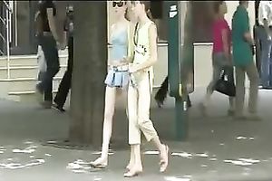 These hot honeys have no idea I am spying on 'em