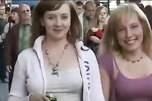 These hot honeys have no idea I am spying on 'em