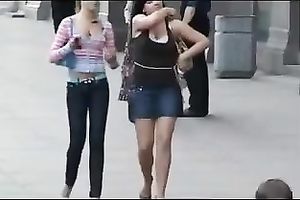 These hot honeys have no idea I am spying on 'em