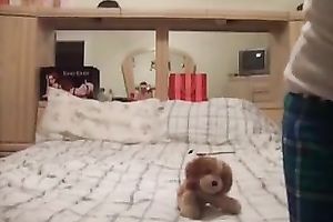 Sensational golden-haired legal age teenager is so concupiscent in her bedroom