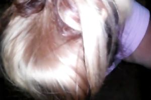 Blonde legal age teenager engulfing powerful dark weenie balls unfathomable