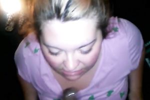 Blonde legal age teenager engulfing powerful dark weenie balls unfathomable