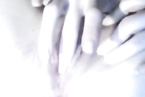 Close up homemade solo with an ex GF fingering her cute bawdy cleft