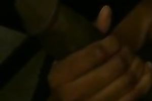 Sucking monster size big dark knob while this chab is filming me on non-professional camera