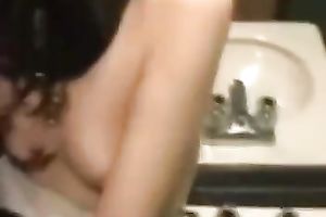 Sexy looking clitoris of this asian hottie acquires licked and sucked by her ally