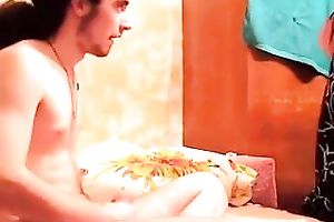 Busty bitchie and cheerful dark brown GF of my buddy likes cum on mangos