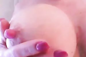 Gorgeous large mounds and pink large nipps of my playgirl