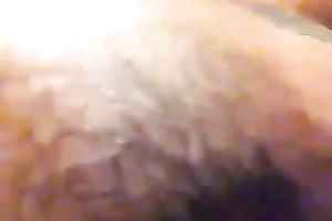 Horn-mad black haired Latina girlie bonks with sex machine in her bedroom