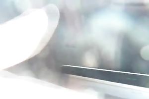 Big bottomed lascivious doxy of mine masturbated right in my van