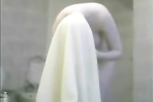My white milf white bitch on homemade movie scene filmed undressed after shower