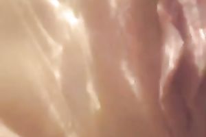 I love to fuck my wife's constricted pussy in our bathtub