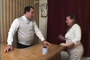 Cock engulfing at the office of her kinky boss