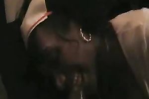 Naughty older ebon white wife sucks my bbc wearing nurse outfit