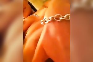 Luxurious Asian whore rubs her constricted kitty on web camera