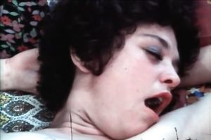 Hot brunette hair chick licking unshaved snatch of her ally