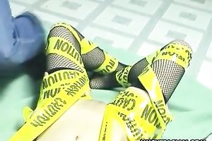 Slim Japanese nympho with tiny bumpers is fastened hand and foot