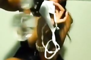 Solo episode with me teasing with my cleavage and showing my strap