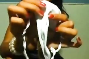 Solo episode with me teasing with my cleavage and showing my strap