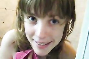 Russian girlfriend of mine flaunts her curvy body in the shower