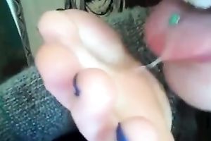 Slutty hilarious and pliant GF of mine sucked her own sexy feet