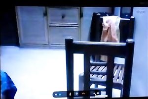 Kinky all exposed cam concupiscent brunette hair nympho flashes her large tits