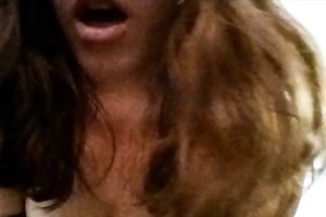 Wild biggest breasted doxy in dark stuff was fucking madly with a toy