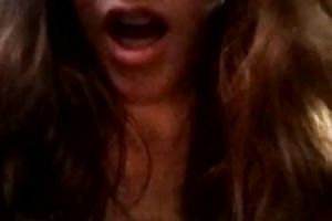 Wild biggest breasted doxy in dark stuff was fucking madly with a toy