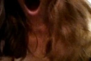 Wild biggest breasted doxy in dark stuff was fucking madly with a toy