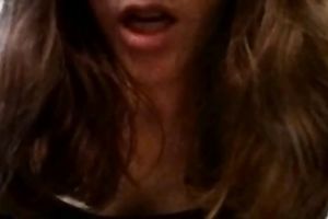 Wild biggest breasted doxy in dark stuff was fucking madly with a toy