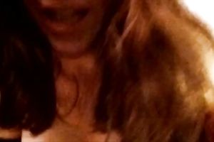 Wild biggest breasted doxy in dark stuff was fucking madly with a toy