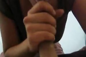 Deepthroat blow job from one tourist hotwife in tent