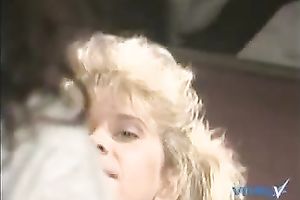 She got her constricted and soaked cum-hole tongue screwed by her girlfriend