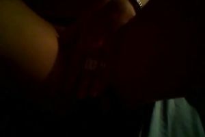 A lavish non-professional new honey pleases herself in the black