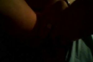 A lavish non-professional new honey pleases herself in the black