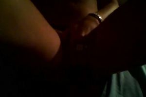 A lavish non-professional new honey pleases herself in the black