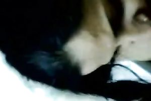 Kinky dilettante Desi brunette sucks my buddy's powerful penis