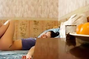 Awesome sex with my European college girlfriend on web camera