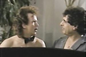 Two classic sexy white doxies in quick intense lesbo act