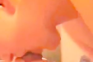 My pretty white women engulfing hard penis deepthroat in non-professional video