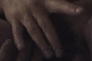 I toy appealing shaved slit of my salty GF in semi-dark room