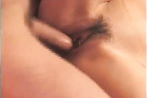 Punk guy bangs breasty Asian prostitute milf in the hirsute snatch