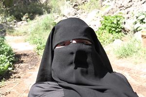 Cum on her niqab
